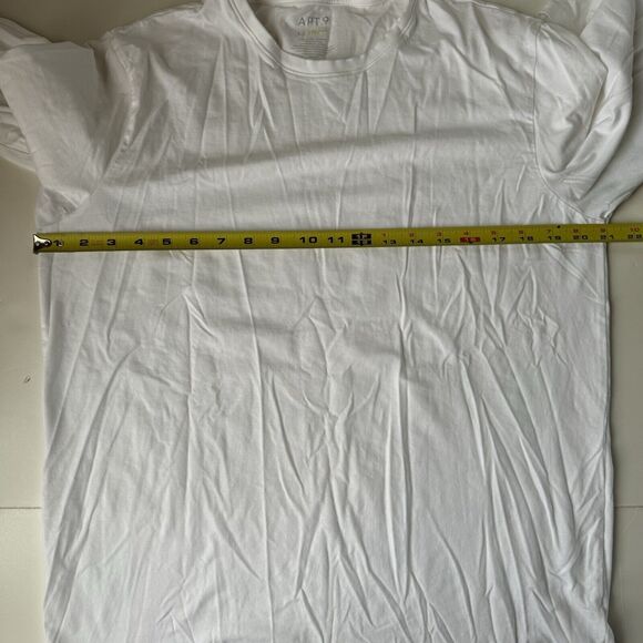 Apt. 9 Premier Flex White Long Sleeve Crewneck Tee Shirt Size Large - Picture 4 of 9